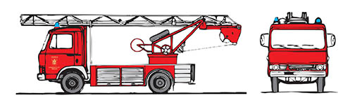 072-4017 - H0 - Magirus Deutz -Zeta-  90 M 5 - DL 18, FW München